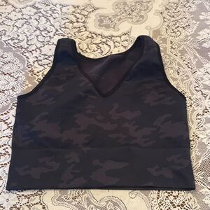 black camo spanx sports bra medium